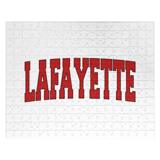 Lafayette La Louisiana Varsity Style Usa Sports Jigsaw Puzzles