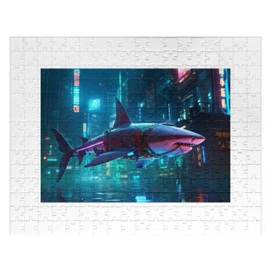 Cyber Shark Jigsaw Puzzles