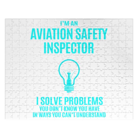 Aviation Safety Inspector Jigsaw Puzzles - I Solve Proble