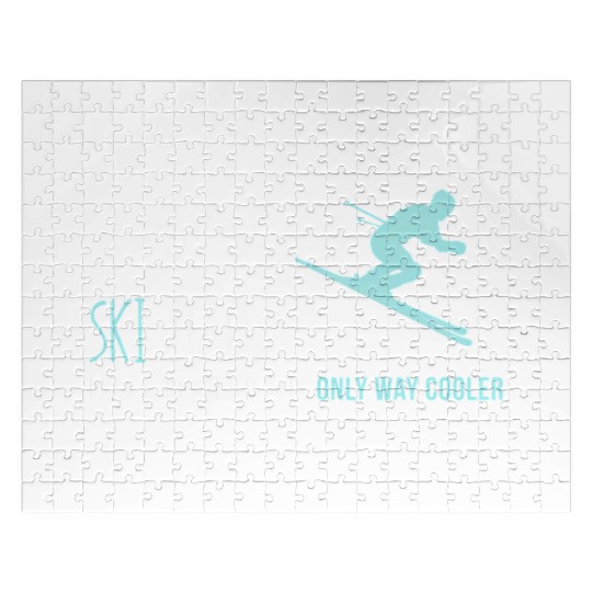 Ski Dad Winter Skiing Jigsaw Puzzles