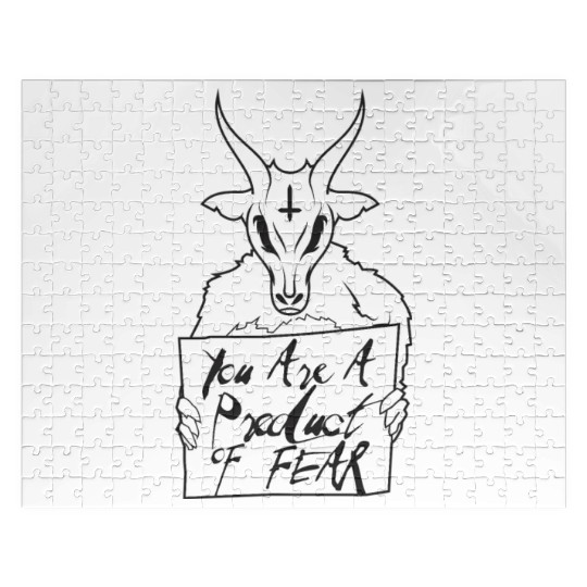 You'Re A Product Of Fear Baphomet Goat Satanic Luc Jigsaw Puzzles