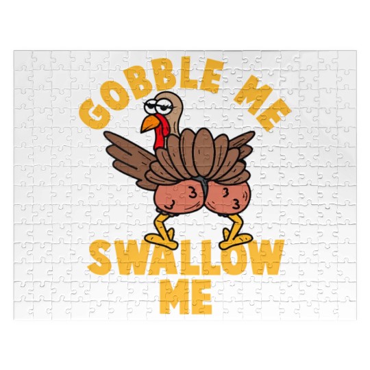 Twerking Turkey Gobble Me Swallow Me Thanksgiving Jigsaw Puzzles