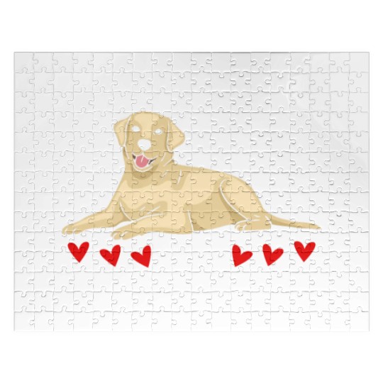 My Dog Is My Valentine Date Cute Doggy Jigsaw Puzzles