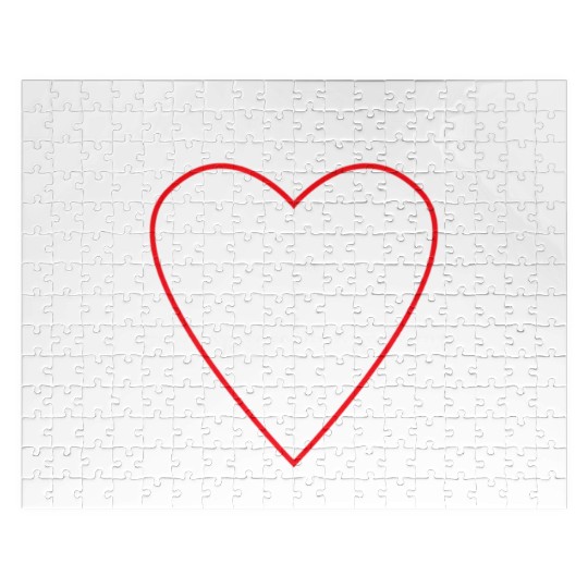 Love Math Heart X Axis Y Axis Graph Equation Jigsaw Puzzles