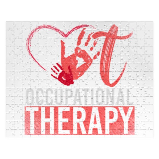 Ota Exercise Heart Hand Print Exercise Occupationa Jigsaw Puzzles
