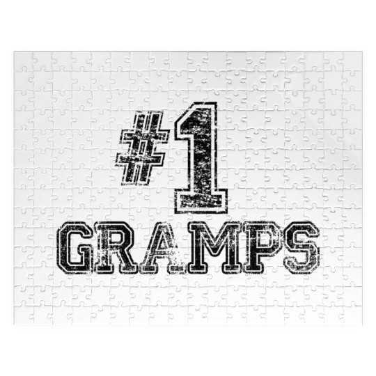 1 Gramps Number One Sports Father'S Day Jigsaw Puzzles
