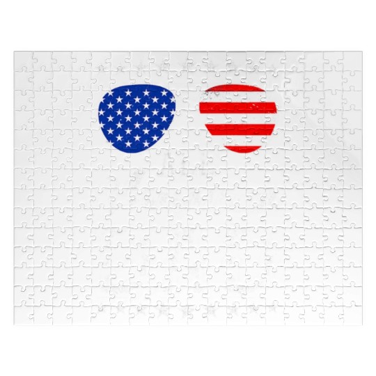 4th Of July Patriotic American Dad Us Jigsaw Puzzles