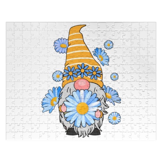 Z4R8 Daisy Gnomes Floral Gnomes Spring Jigsaw Puzzles