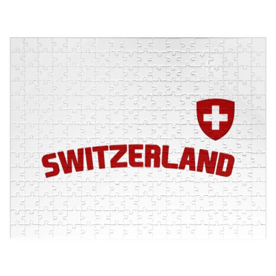 Switzerland Flag Swiss Pride International Country Jigsaw Puzzles