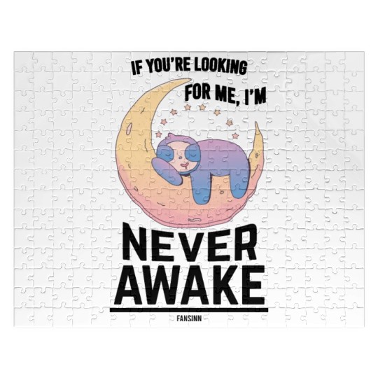 Sleeping sloth on the crescent Jigsaw Puzzles