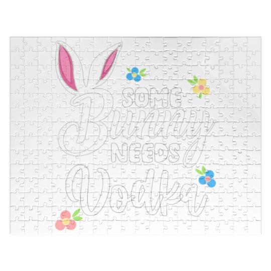 Some Bunny Needs Vodka Vodka Easter Alcohol Jigsaw Puzzles