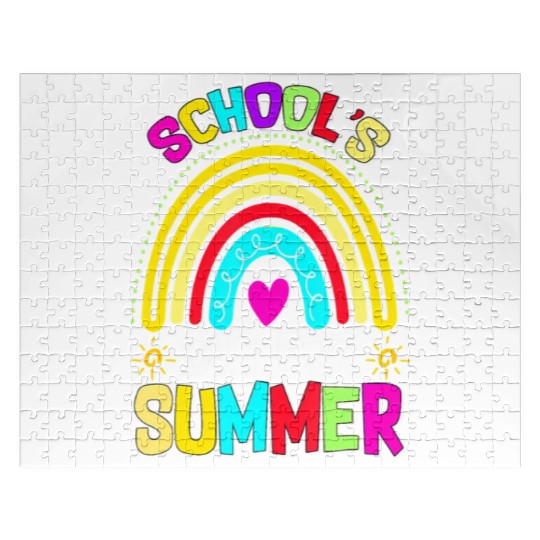 Schools Out For Summer Teacher Last Day Of School Jigsaw Puzzles