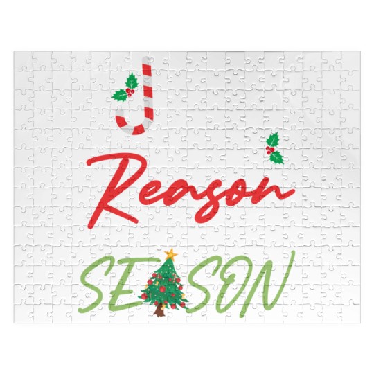 Jesus Is The Reason For The Season Candy Cane Jigsaw Puzzles