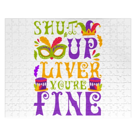 Mardi Gras New Orleans Fool Music Jigsaw Puzzles