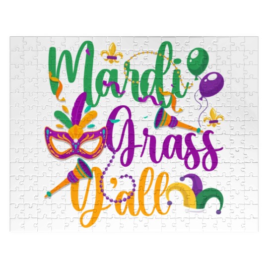 Carnival New Orleans Celebrate Tuesday Jigsaw Puzzles