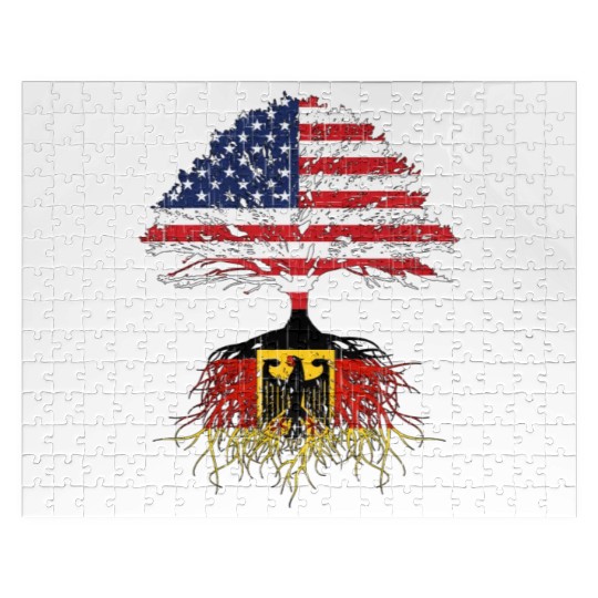German American Roots Germany Usa Flag Jigsaw Puzzles