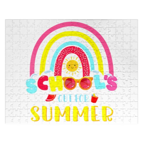 Last Day Of School Schools Out For Summer Teacher Jigsaw Puzzles