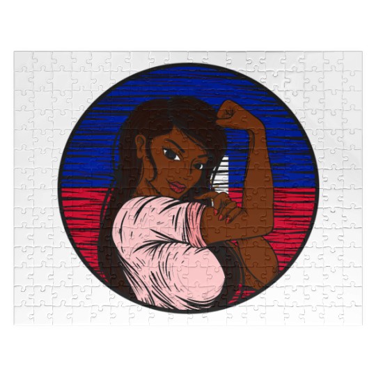 Patriotic Haitian Flag Haiti Proud Haitian Jigsaw Puzzles