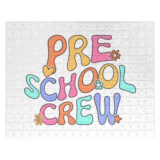 Preschool Crew Preschool Teacher Back To School Fu Jigsaw Puzzles