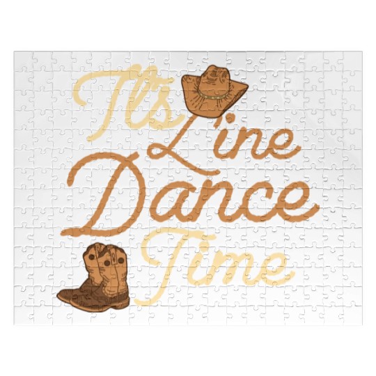 It's Line Dance Time Western Country Music Jigsaw Puzzles