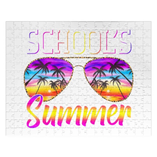 Last Day Of School Schools Out For Summer Teacher Jigsaw Puzzles
