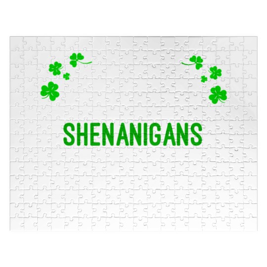 Shenanigans Team Captain ShamrocSt PatricDay Jigsaw Puzzles