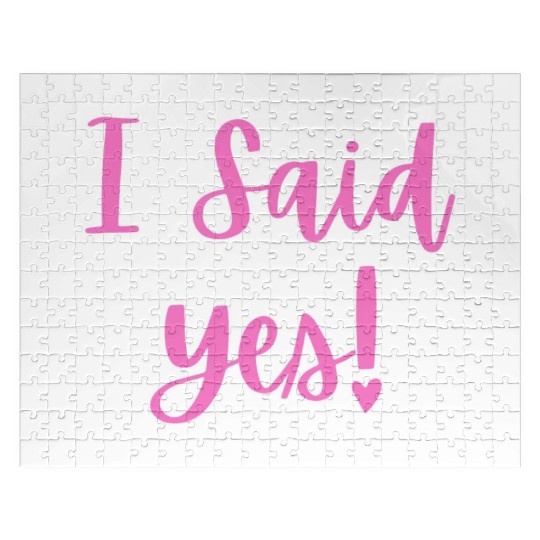 I said Yes Engagement Jigsaw Puzzles