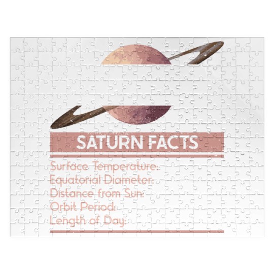 Saturn Planet Facts Space Lover Solar System Jigsaw Puzzles