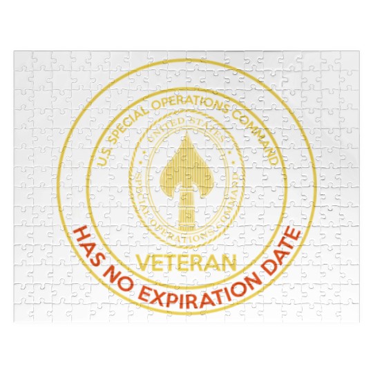 Us cial Operations Command Veteran My Oath Of Enli Jigsaw Puzzles