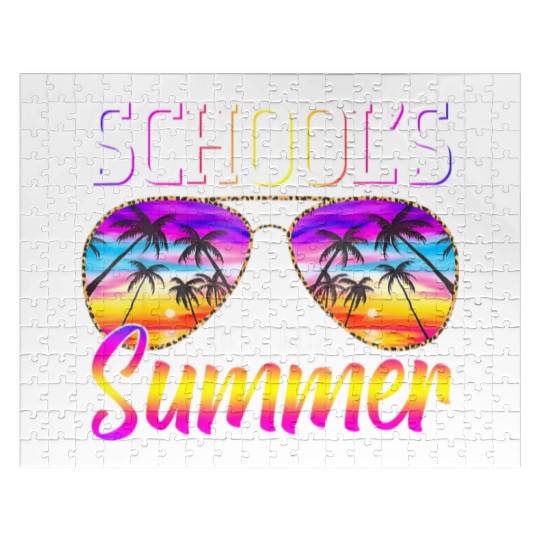 Last Day Of School Schools Out For Summer Teacher Jigsaw Puzzles