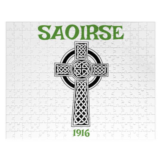 Saoirse Meaning Freedom Irish Republican With Celt Jigsaw Puzzles