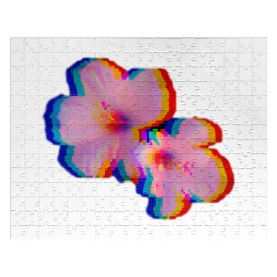 Flowers Vaporwave Aesthetic 80'S Jigsaw Puzzles