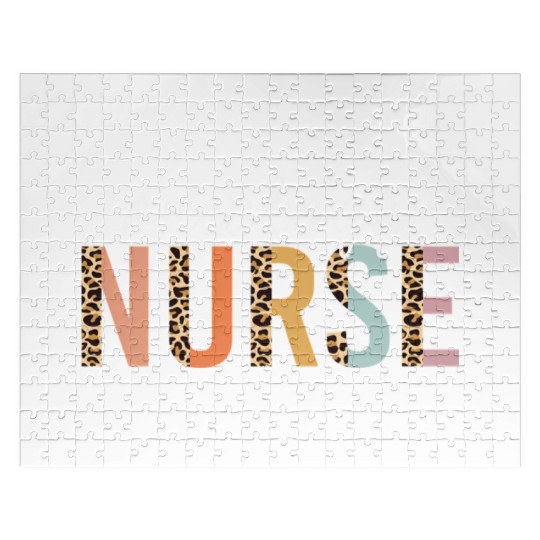 Oncology Nurse Leopard Print Nursing School Jigsaw Puzzles
