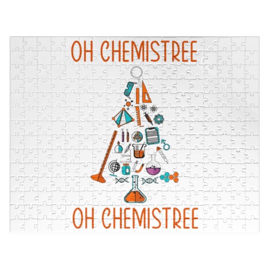 Christmas Science Teacher Chemistry Scientist Jigsaw Puzzles