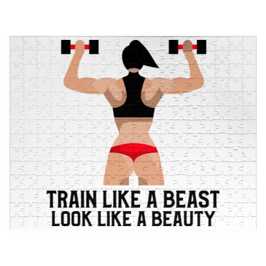 Train Like A Beast Look Like A Beauty Gym Jigsaw Puzzles