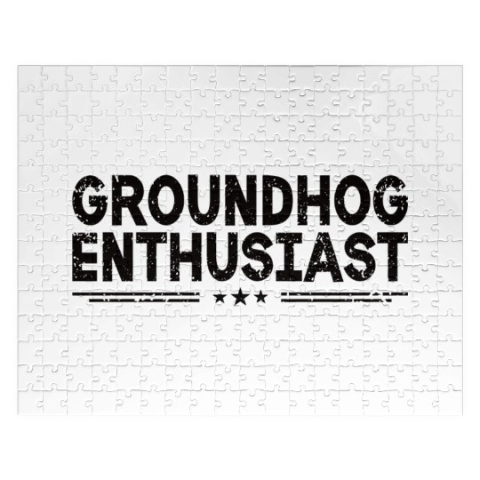 Groundhog Enthusiast Funny Groundhog Lover Jigsaw Puzzles