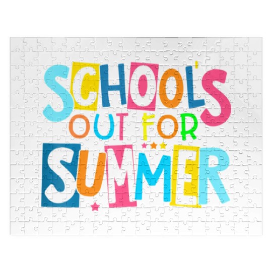 Last Day Of School Schools Out For Summer Teacher Jigsaw Puzzles