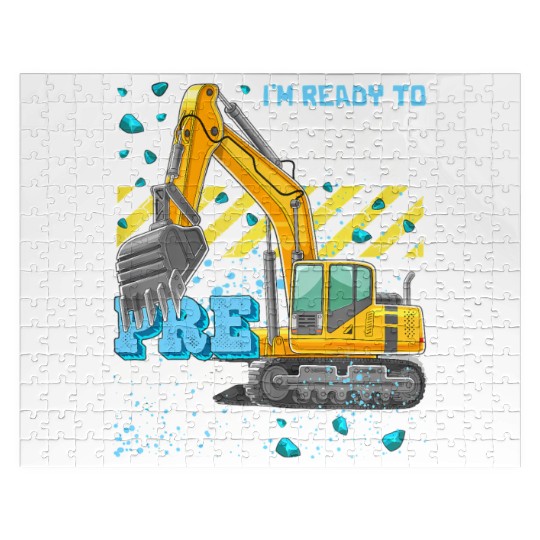 Pre-K Excavator Construction Back to School Boys Jigsaw Puzzles