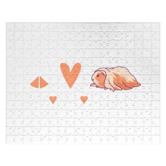 Peace Love Guinea Pig Lover Pet Jigsaw Puzzles