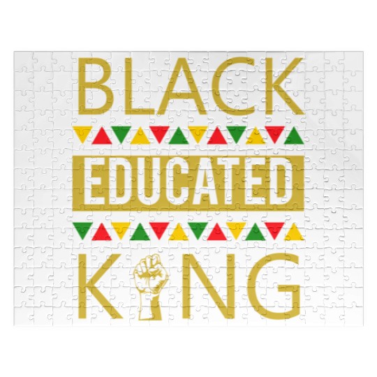 Black Educated King Black African American Jigsaw Puzzles