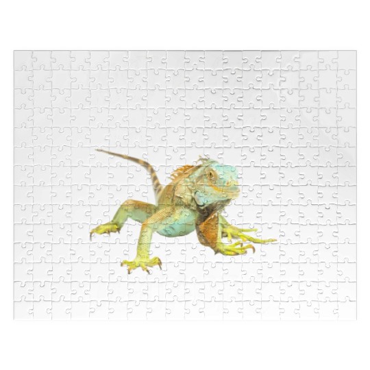 Just A Girl Who Loves Iguanas Reptile Pet Lover Jigsaw Puzzles