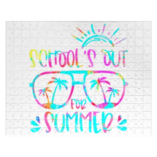 Last Day Of School Schools Out For Summer Teacher Jigsaw Puzzles
