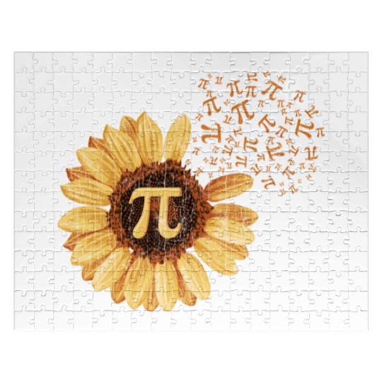 Pi Pi Day Sunflower Attire Math Jigsaw Puzzles