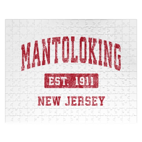 Mantoloking New Jersey Nj Sports Red Jigsaw Puzzles