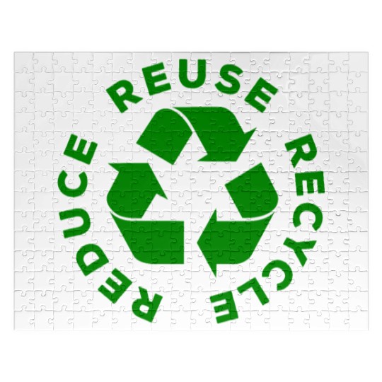 Reduce Reuse Recycle World Environment Day Gift Jigsaw Puzzles