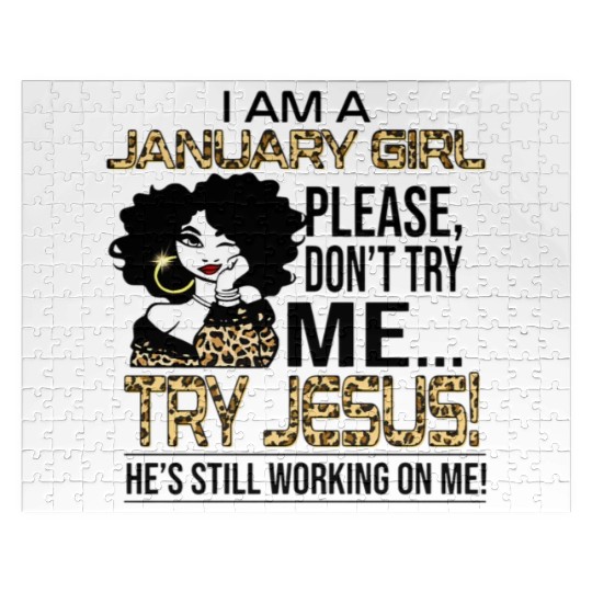 Leopard I Am A January Don'T Try Me Try Jesus Jigsaw Puzzles