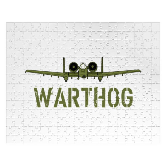 Olive Green A-10 Warthog Art-Usa Military Jets Jigsaw Puzzles