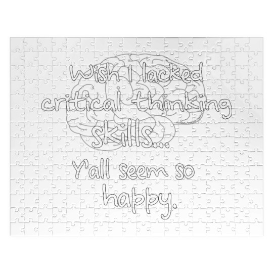 Critical Thinking Meme Novelty Humor Jigsaw Puzzles