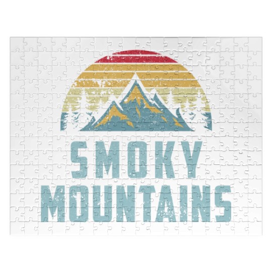 Retro Great Smoky Mountains National Park Jigsaw Puzzles