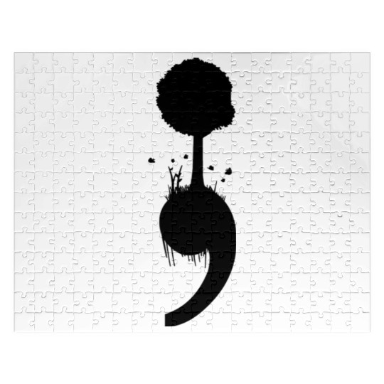 Semicolon Tree Suicide Depression Prevention Jigsaw Puzzles